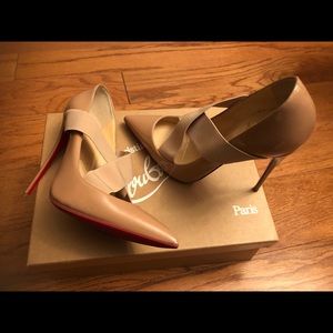 Christian Louboutin Sharpstagram Nude Shoes